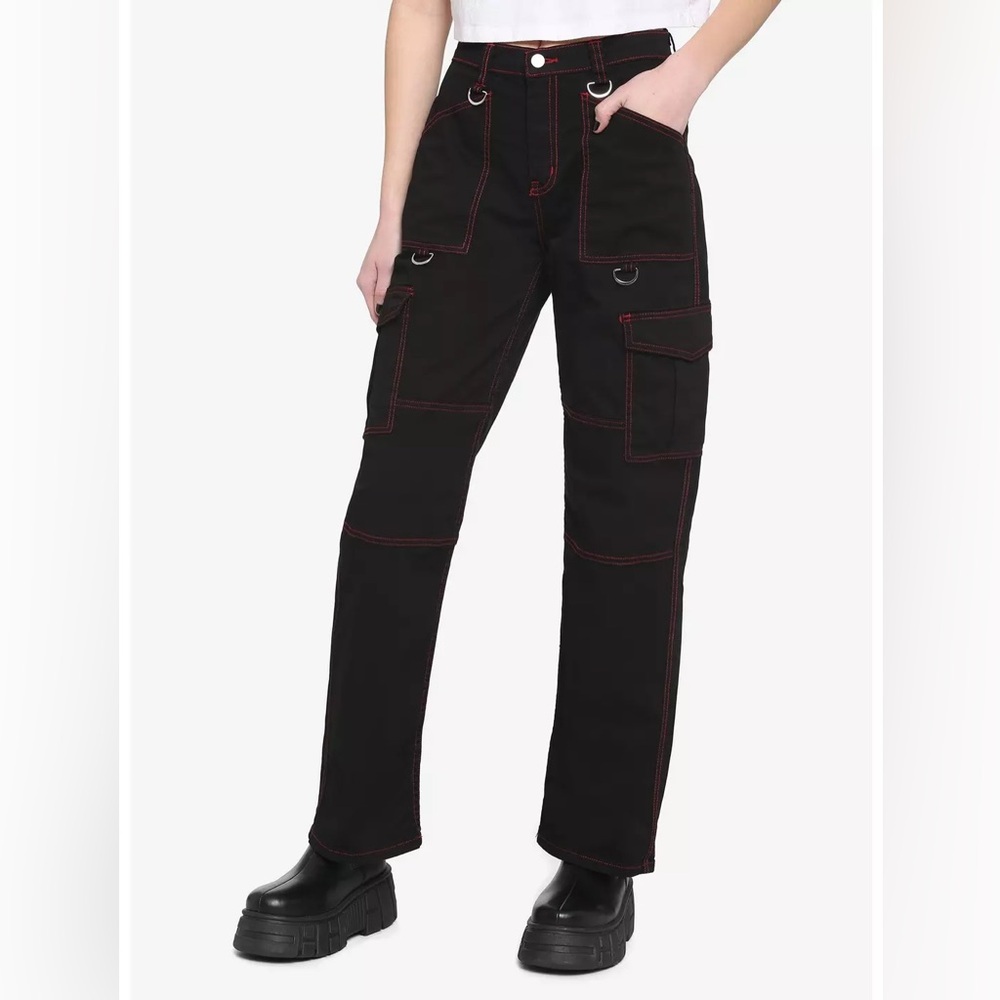 Aphrodite Red Stitch Carpenter Pants